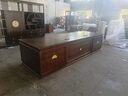 軒仕居新中式老板桌實(shí)木大班臺烏金木董事長(cháng)總裁辦公桌辦公家具經(jīng)理桌子 曬單實(shí)拍圖