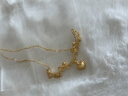 周六福甜心蜜戀黃金項鏈女足金蝴蝶結吊墜計價(jià)生日禮物約4.51g40+5cm 曬單實(shí)拍圖