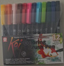 櫻花（SAKURA）水彩筆軟頭畫(huà)筆彩鉛馬克筆12色套裝XBR-12專(zhuān)業(yè)繪畫(huà)漫畫(huà)服裝設計【日本進(jìn)口】美術(shù)寫(xiě)生 曬單實(shí)拍圖