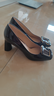 2024專(zhuān)柜亮牛漆皮方頭粗高跟女單鞋KA4352212 黑咖色牛漆皮 35 35 曬單實(shí)拍圖