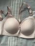 嫚熙（EMXEE）小漣漪哺乳文胸單扣前開(kāi)扣防下垂聚攏內衣 晚霞粉【10A抗菌防螨 】 L 曬單實(shí)拍圖
