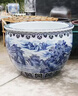 奧雷克景德鎮陶瓷魚(yú)缸養魚(yú)睡蓮荷花盆庭院戶(hù)外寺廟特大號青花門(mén)海風(fēng)水缸 源遠流長(cháng) 53x53x33cm 曬單實(shí)拍圖