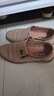 公羊樂(lè )福鞋男鞋休閑皮鞋男商務(wù)鞋子軟皮軟底一腳蹬駕車(chē)鞋 沙色 41  曬單實(shí)拍圖