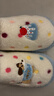 名創(chuàng  )優(yōu)品（MINISO）彩點(diǎn)狗狗卡通趣味毛毛居家鞋女秋冬可愛(ài)棉拖鞋月子鞋白藍38-39 曬單實(shí)拍圖