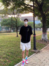 INTO TOP男士短袖T恤套裝春夏季新款休閑套裝男戶(hù)外運動(dòng)上衣短褲兩件套 黑色上衣+黑色短褲 XL 曬單實(shí)拍圖