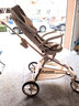 playkids普洛可A8MAX三代遛娃神器推車(chē)兒童輕便可折疊寶寶嬰兒車(chē)金砂晨霧 曬單實(shí)拍圖