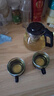 一壺四杯茶壺套裝 大容量玻璃茶杯帶濾網(wǎng)耐高溫水壺茶具無(wú)底座 1000ML一壺+四杯套裝 1件 曬單實(shí)拍圖