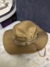 妝羽婉西部牛仔漁夫帽男夏季戶(hù)外登山遮陽(yáng)防曬紫外線(xiàn)大帽檐簡(jiǎn)約潮流帽子 曬單實(shí)拍圖