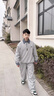 童裝男童套裝春秋裝2026新款運動(dòng)衛衣中大兒童衣服春秋款帥氣潮 灰色 150 曬單實(shí)拍圖