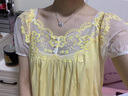 CA BRIDA【心動(dòng)夏日】嘉德麗亞法式睡衣套裝女方領(lǐng)莫代爾家居服七夕禮物 奶油黃 L 曬單實(shí)拍圖