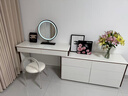 凱薩羅列  KSALOY斗柜一體梳妝臺2026新款輕奢臥室小戶(hù)型實(shí)木床尾柜現代簡(jiǎn)約化妝桌 B款六斗柜+妝臺+LED圓鏡+仙女椅 1.2米妝臺【包送包裝】左右可用 曬單實(shí)拍圖