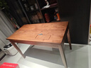 盤(pán)柁（pantuo）實(shí)木書(shū)桌北美黑胡桃木辦公桌家用電腦桌日式現代簡(jiǎn)約櫻桃木寫(xiě)字臺 北美黑胡桃木單桌120*71*75cm 曬單實(shí)拍圖