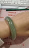 印象眸 【臻選級】和田玉手鐲淺青玉鐲子送女友內徑約53-54mm 曬單實(shí)拍圖