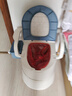 【限時(shí)國補15%】移動(dòng)馬桶老人坐便器坐便椅老年孕婦殘疾成人椅凳 【基礎款-臥室款】藍色 曬單實(shí)拍圖