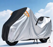 邁未摩托車(chē)防曬罩防雨罩牛津布遮陽(yáng)防塵罩電動(dòng)車(chē)九號小牛雅迪通用車(chē)衣 銀色-加密牛津布-防雨防曬防塵 XXL碼（245*105*125cm) 曬單實(shí)拍圖
