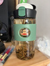 大嘴猴高硼硅玻璃杯男女士茶水分離水杯泡茶學(xué)生女友禮物  果昔綠430ml 曬單實(shí)拍圖