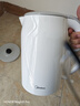 美的（Midea）電熱水壺養生母嬰級316L內膽雙層無(wú)縫一體家用燒水壺1.7L大容量自動(dòng)智能斷電泡茶 SH17M301PRO 曬單實(shí)拍圖