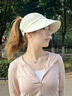 唐獅（TonLion）2026新款空頂防曬帽子女春夏季遮陽(yáng)帽高馬尾鴨舌帽漁夫帽薄款百搭 米色 曬單實(shí)拍圖