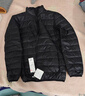 鴨鴨（YAYA）輕薄羽絨服男短款秋冬新款男士立領(lǐng)保暖防寒輕便外套KX 黑色 2XL 185 曬單實(shí)拍圖