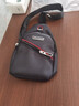 新款休閑胸包男韓版運動(dòng)男士斜款包單肩包小背包胸前包挎包騎行包 黑色 曬單實(shí)拍圖