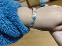 招財貓吉言足銀9999鐲子國風(fēng)復古情侶款本命年送禮物 招財貓吉言銀手鐲約40克 曬單實(shí)拍圖