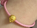 潮宏基 哆啦A夢(mèng)開(kāi)懷大笑黃金轉運珠女士足金3D硬金串珠兒童禮物 單串珠 贈手繩 曬單實(shí)拍圖