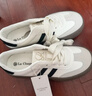 拉夏貝爾（La Chapelle）女鞋春季新款德訓鞋厚底百搭休閑鞋低幫輕便板鞋子女 白黑 38 曬單實(shí)拍圖