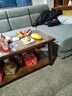 吉世倫實(shí)木茶桌現代簡(jiǎn)約長(cháng)方形收納桌茶幾家用客廳小戶(hù)型雙層儲物小茶幾 長(cháng)100*寬60*高50[雙層加厚桌面] 咖啡色 曬單實(shí)拍圖