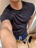 GOLOVEJOY高樂(lè )捷健身衣男士緊身速干排汗運動(dòng)訓練短袖壓縮彈力上衣顯肌肉 經(jīng)典黑【吸汗排濕 顯大顯壯】 XL 【建議141-165斤】 曬單實(shí)拍圖