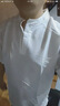凱普蒂春夏季新款男士短袖立領(lǐng)襯衫中國風(fēng)休閑圓領(lǐng)透氣短袖襯衣國潮風(fēng) 白色 XL 曬單實(shí)拍圖