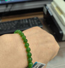 豆蔻時(shí)光收藏級6mm和田玉碧玉手鏈高水頭無(wú)黑玉石手串生日禮物男女士款 曬單實(shí)拍圖