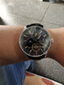 上海（SHANGHAI）手表男款 國民系列日月星辰飛輪 男士自動(dòng)機械鏤空男表 950-5藍 曬單實(shí)拍圖