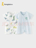 童泰（TONGTAI）寶寶短袖套裝夏季純棉嬰兒上衣兒童內衣男女童短褲提花藍色90cm 曬單實(shí)拍圖