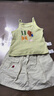 巴拉巴拉童裝男童短袖套裝兒童兩件套吸濕速干寶寶女童衣服夏裝潮萌趣 白綠色調00314-200225119012 100 曬單實(shí)拍圖