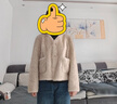 香影【貓貓絨】毛絨外套女秋冬季小個(gè)子皮毛一體羊羔毛風(fēng)仿生皮草 燕麥色 L 曬單實(shí)拍圖