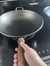 盧記廚具純手工鍛打純鈦鍋圓底炒鍋加附耳無(wú)涂層不粘鍋家用鍋燃氣灶 2.5mm盧記熱鍛打純鈦圓底炒鍋（加側耳） 36cm 曬單實(shí)拍圖