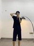 Charm Kendo睡衣男夏季蘭精莫代爾男士睡衣居家服短袖短褲可外穿青年運動(dòng)套裝 藏青 送老公實(shí)用高級感 XL(125-150) 曬單實(shí)拍圖