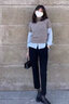 浪莎黑色西裝褲女新款小個(gè)子休閑褲寬松顯瘦哈倫褲職場(chǎng)通勤正裝西褲女 曬單實(shí)拍圖