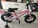 永久（FOREVER）兒童自行車(chē)3-6-10-12歲兒童單車(chē)男孩童車(chē)女童自行車(chē) 櫻花粉 一體輪 后座版 14寸【適合身高90-125】 曬單實(shí)拍圖