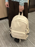 熱風(fēng)雙肩包女大學(xué)生百搭16寸電腦包大容量輕便通勤背包書(shū)包初高中生 【杏色】時(shí)尚輕奢小眾ins風(fēng)高級感防潑水高顏值 旅游戶(hù)外出行包包生日禮物送女生 曬單實(shí)拍圖