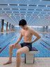 拓勝TOSWIM男士泳褲專(zhuān)業(yè)平角游泳褲速干抗氯游泳裝備男全套成人三件套 【墨藍粒子】耐氯先鋒 石墨烯抑菌內里 L 曬單實(shí)拍圖