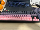 狼蛛（AULA）F87Pro無(wú)線(xiàn)客制化機械鍵盤(pán)藍牙有線(xiàn)三模87鍵全鍵熱插拔gasket結構電競游戲專(zhuān)用 月影粉霞 灰木軸V4 曬單實(shí)拍圖