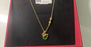 潮宏基 黃金葫蘆項鏈足金鎏彩葫蘆吊墜套鏈福牌生日禮物女 計價(jià) 黃金項鏈 6.95克 曬單實(shí)拍圖