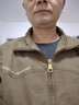 羅蒙（ROMON）夾克男美式復古飛行員秋冬季寬松潮流痞帥休閑加絨款男士工裝外套 咖啡 L （合適體重130-145斤） 曬單實(shí)拍圖