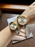 歐品客瑞士情侶手表一對防水夜光全自動(dòng)機械表鑲真鉆520七夕情人節禮物 一顆真鉆石-帶證書(shū)-男女款全金 曬單實(shí)拍圖