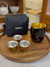格麗思（GREENIS）純鈦旅行茶具套裝戶(hù)外泡茶杯高端便攜式茶水分離功夫茶具 鈦杯 純鈦隨行茶具套裝3人飲1件 曬單實(shí)拍圖