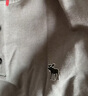 Abercrombie & Fitch經(jīng)典小麋鹿圖案男裝25夏季美式重磅寬松亨利領(lǐng)短袖T恤 深灰色 XL (180/116A)尺碼偏大 曬單實(shí)拍圖