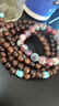 黑花梨沉香木檀木佛珠108念珠仿綠松石隔珠木質(zhì)手鏈總批發(fā) 黑花梨隔珠08mm*108顆 曬單實(shí)拍圖