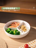 拜杰陶瓷餃子盤(pán)帶醋碟家用蘸料盤(pán)分格餐盤(pán)小吃薯條大蝦盤(pán)單只子母盤(pán) 曬單實(shí)拍圖