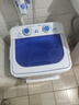 長(cháng)虹單桶洗衣機全半自動(dòng)小型迷你洗脫一體內衣褲洗襪子神器母嬰兒童學(xué)生宿舍出租房洗衣機藍光抑菌 藍色7.2KG【不銹鋼甩桶】+藍光抑菌+強勁電機 曬單實(shí)拍圖